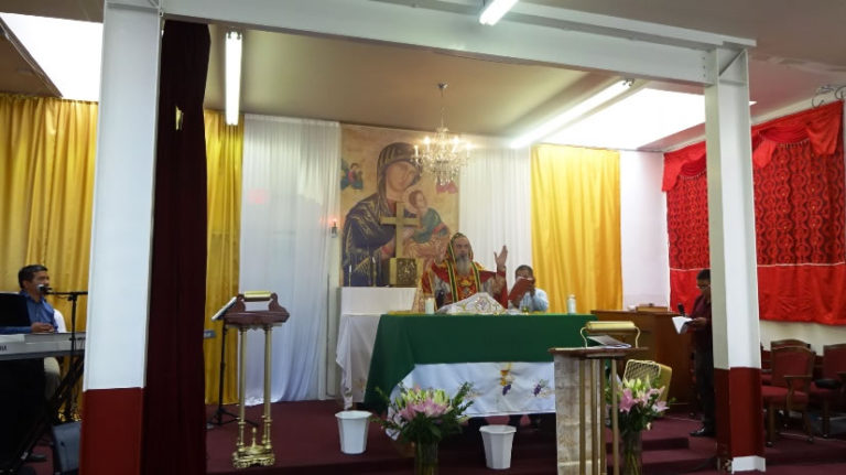 LITURGIA CON LOS HERMANOS DEL CENTRO MISIONERO  EL PESCADOR, LOS ÁNGELES, CALIFORNIA